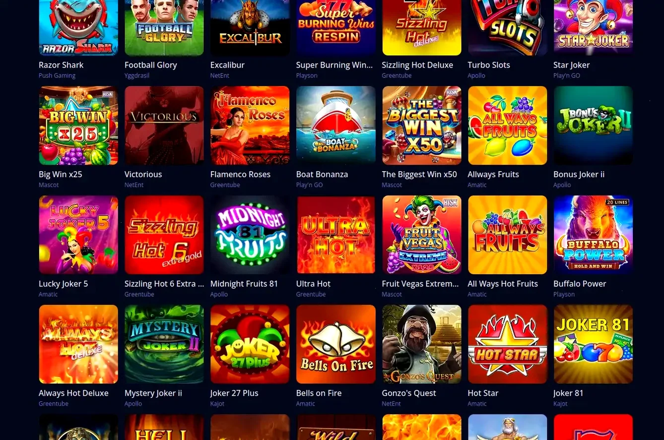 Oscarspin Casino Bonus und Spiele